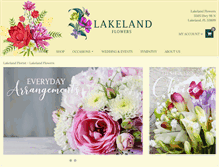 Tablet Screenshot of lakelandflowers.net